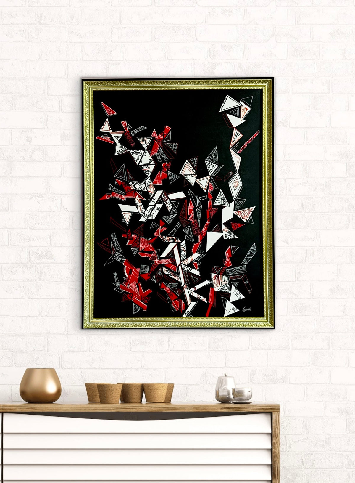 Original Acrylic Painting – Fragments of Time, Canvas 80x60