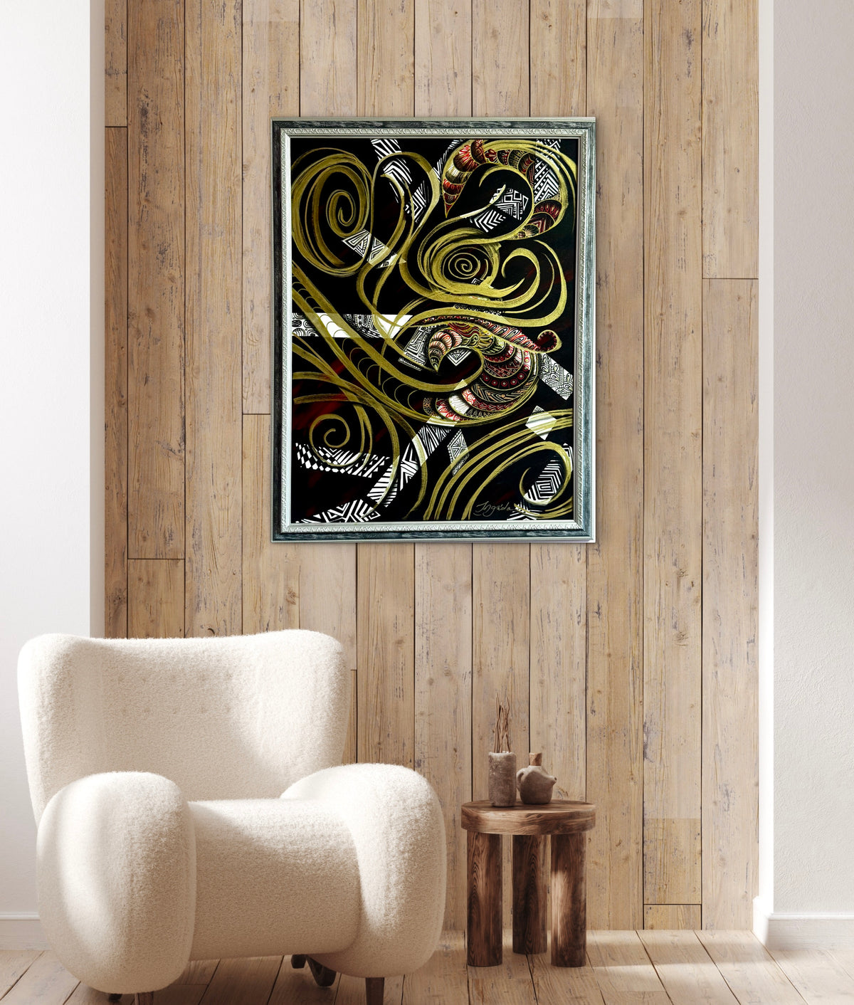 Original Acrylic Painting – Enchanted by the Wind, Canvas 80x60