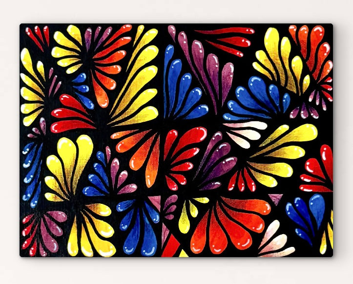 The Hidden Garden – Set of 3 Original Acrylic Paintings on Canvas