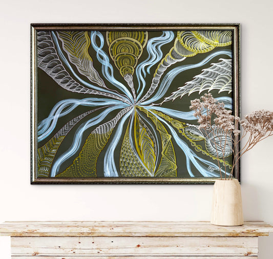Original Acrylic Painting – Heart of Vortex, Canvas 80x60