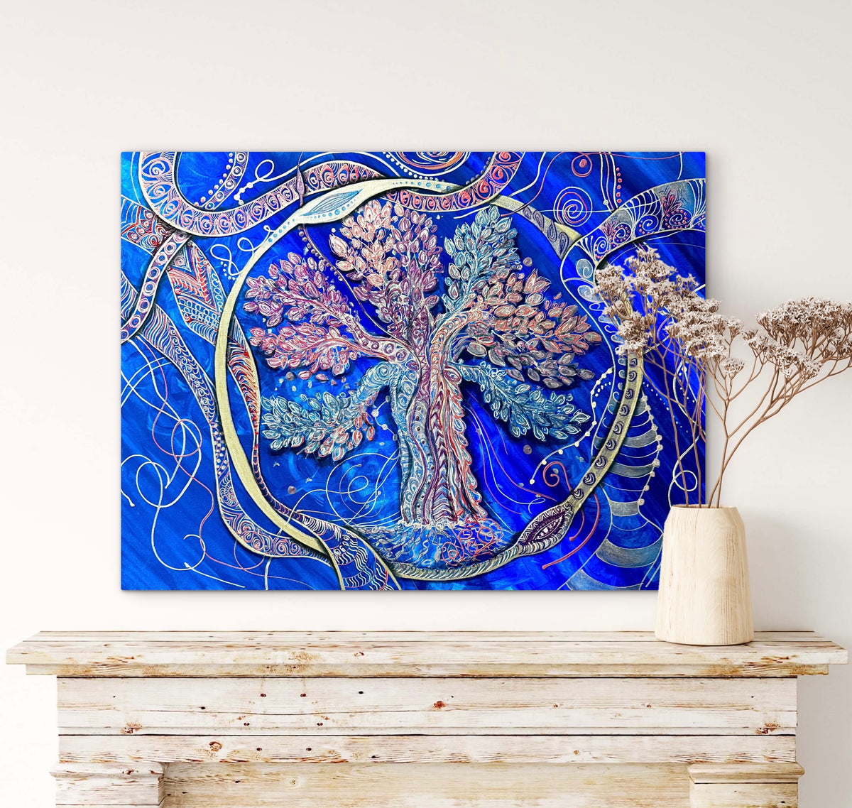Original Acrylic Painting – The Branches of Light, Canvas 80x60
