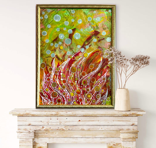 Original Acrylic Painting – A Cold Day in Summer, Canvas 80x60
