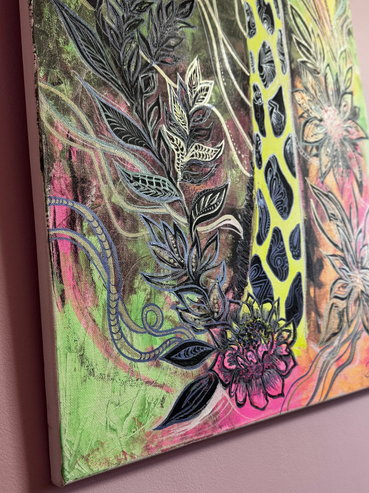 Original Acrylic Painting – The Tall One, Canvas 100x50