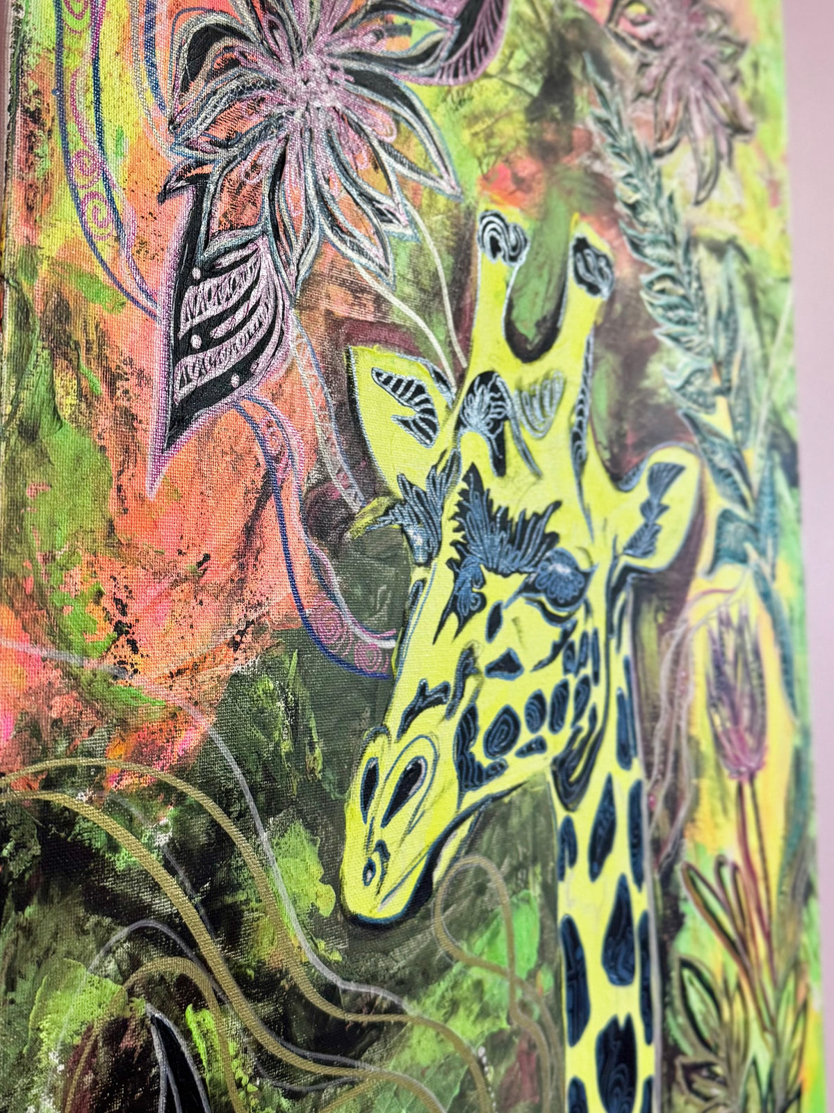 Original Acrylic Painting – The Tall One, Canvas 100x50