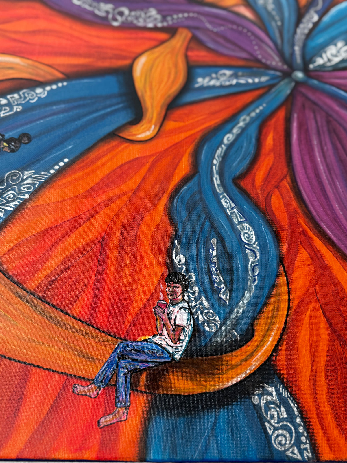 Original Acrylic Painting – Lifeline, Canvas 80x60