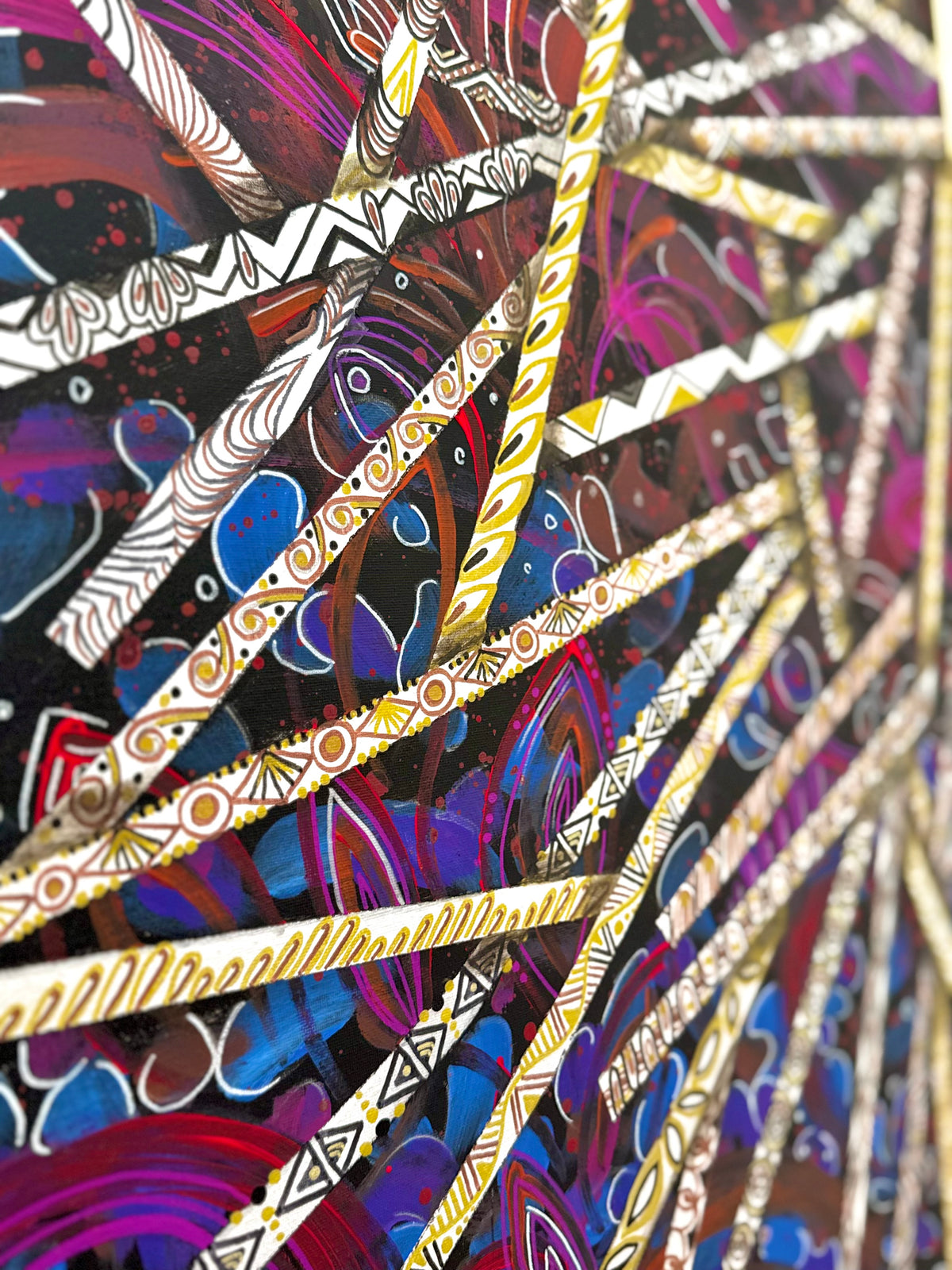Original Acrylic Painting – Fragile Shards, Canvas 80x60