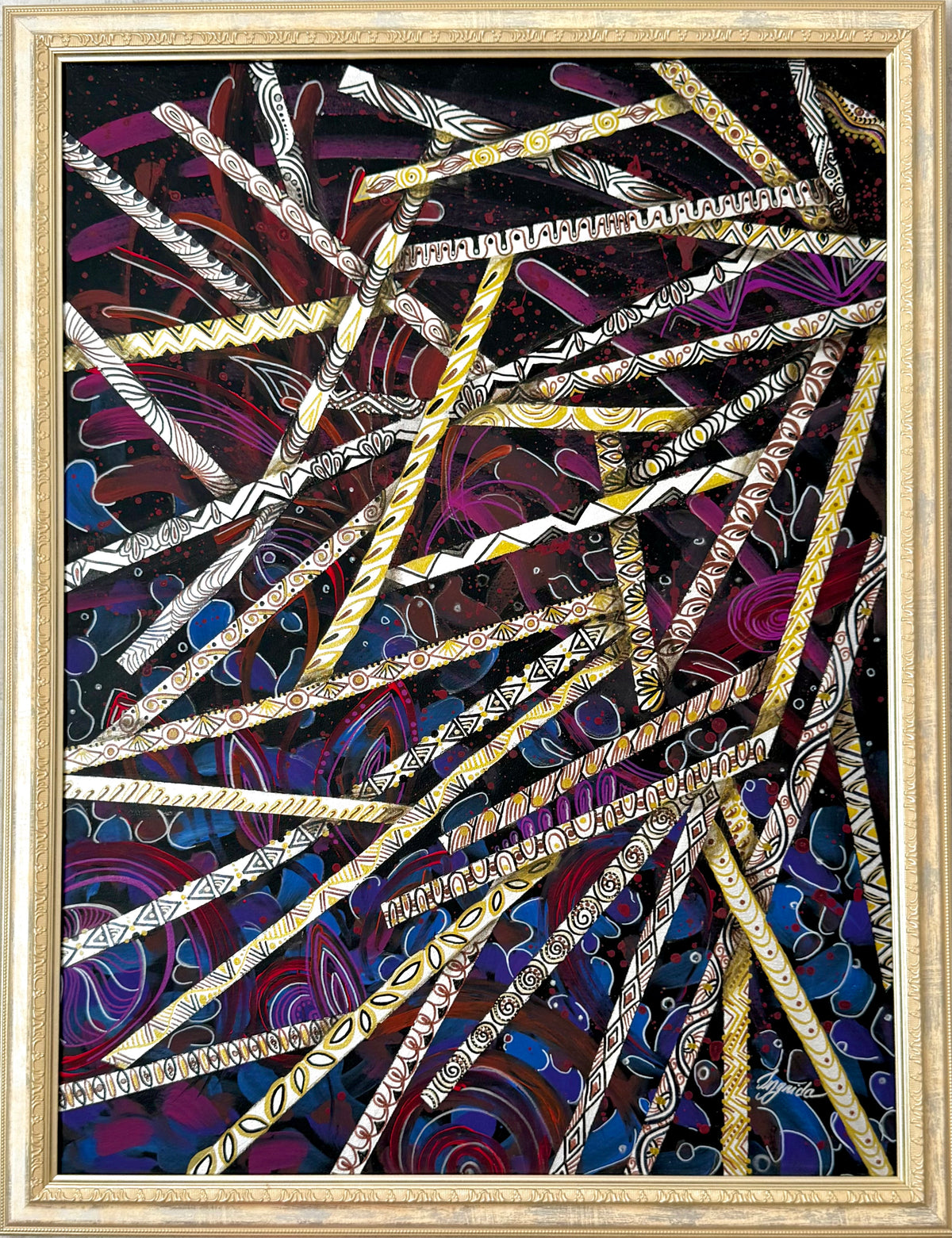 Original Acrylic Painting – Fragile Shards, Canvas 80x60