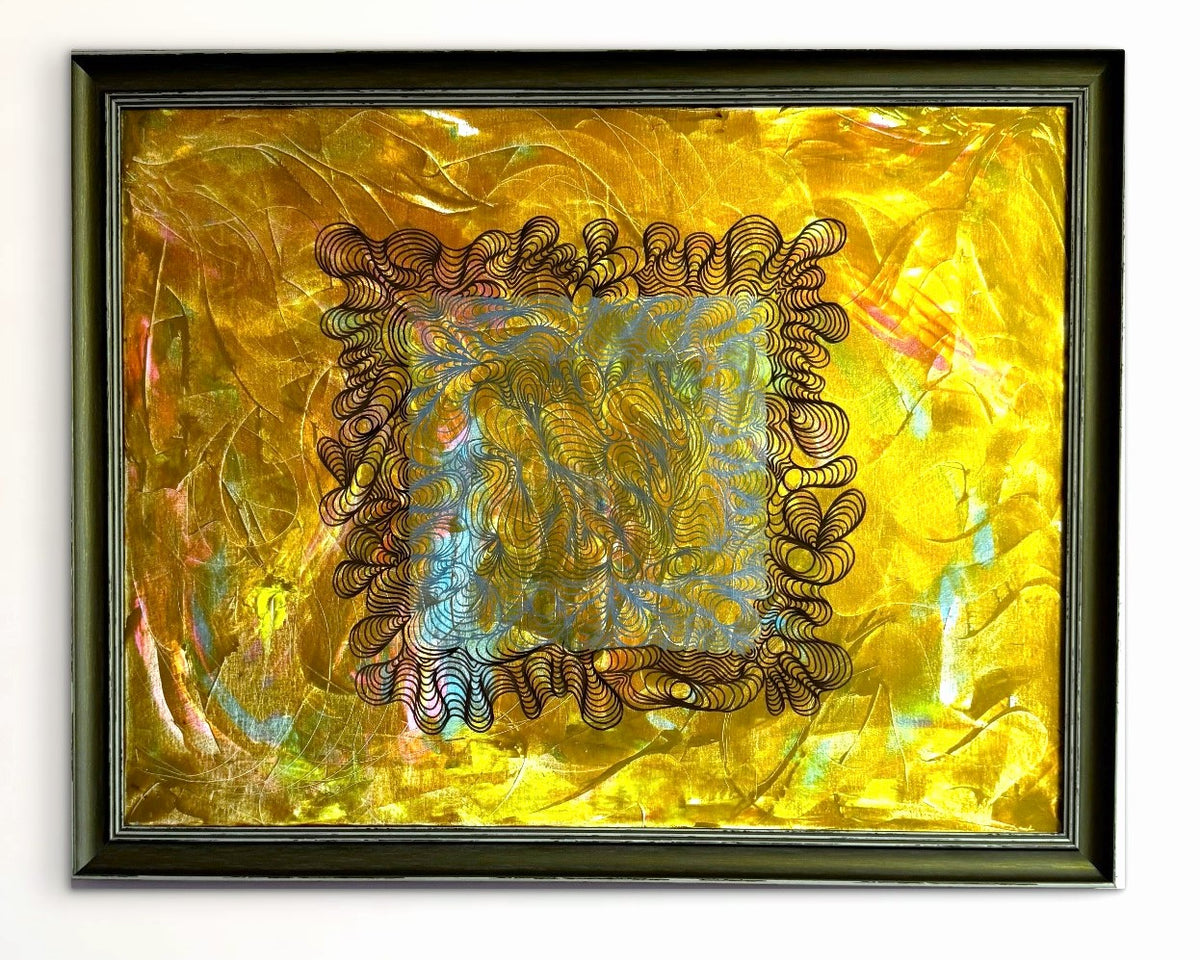 Original Acrylic Painting – When the Door Closes, the Window Opens, Abstract Canvas 80x60