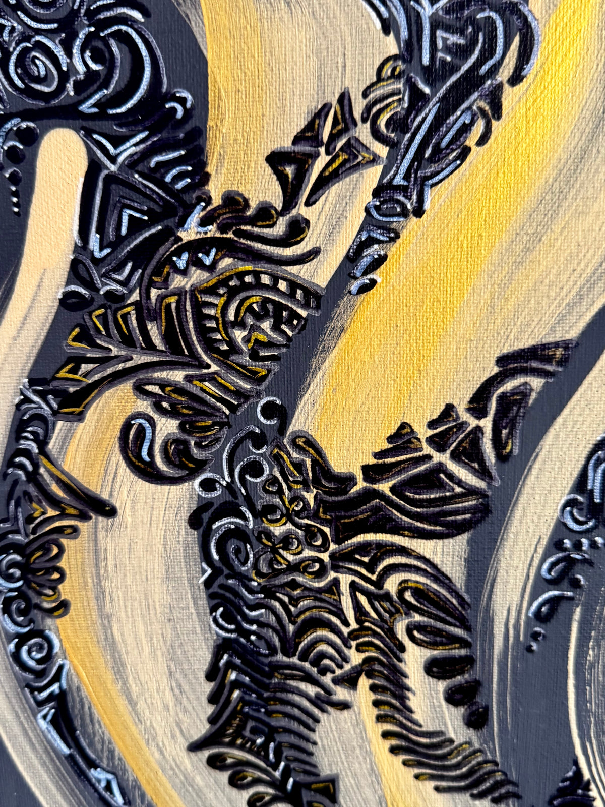 Original Acrylic Painting – Radiant Waves, Canvas 80x60
