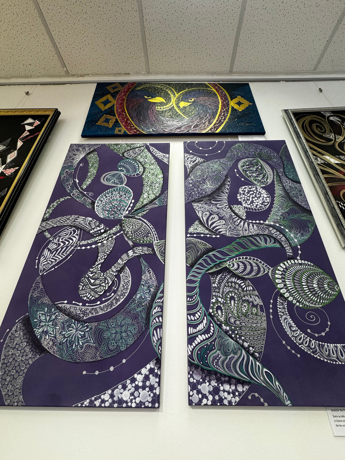 Original Acrylic Painting – A Dance with Time, Diptych 100x50 cm x2