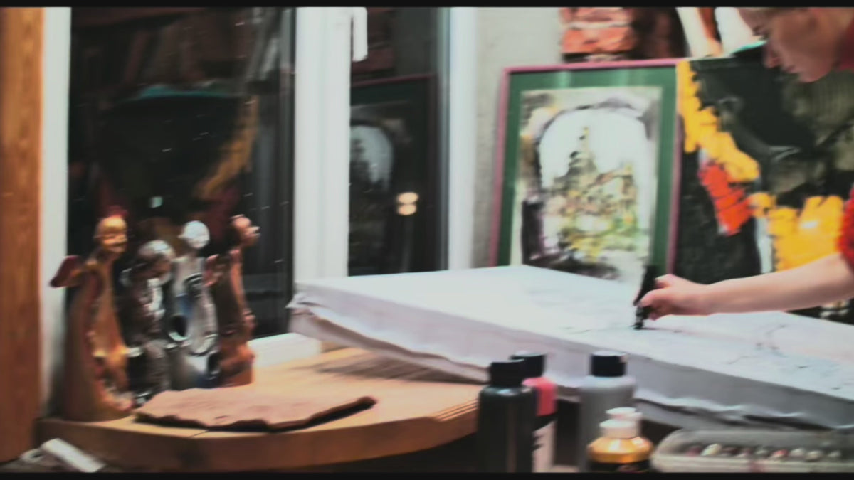 Load video: Ingrida Tautkute, Ingrida art shop, a Lithuanian painter, original art